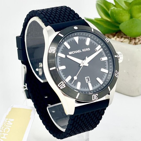 NWT MICHAEL KORS Layton Silicone Mesh Watch MK8819 - Picture 3 of 9